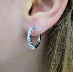 Pırlanta Halka Küpe