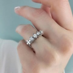 1.01 Karat G SI Pırlanta Beştaş Yüzük