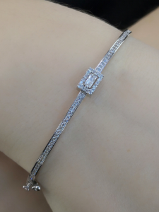 Beyaz Altın Baget Bilezik