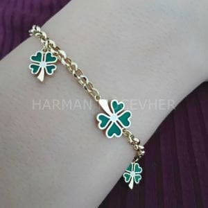 Altın Yonca Bileklik