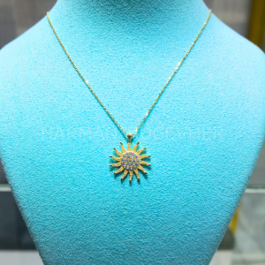 Altın Güneş Kolye