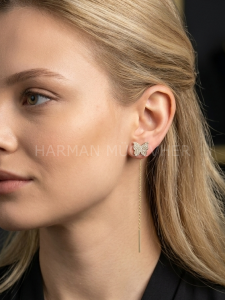 Altın Butterfly Küpe