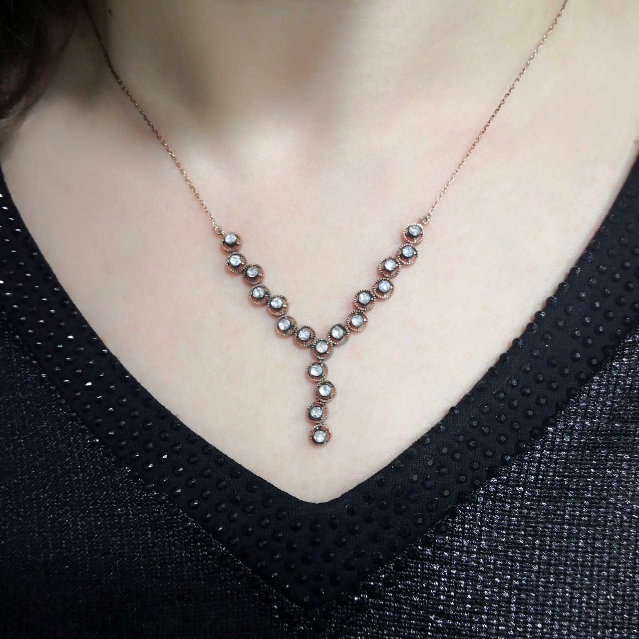0.96 Karat Elmas Kolye